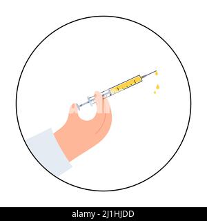 Terapia plasmatica ricca di piastrine, illustrazione Foto Stock