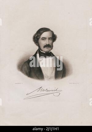 Ritratto di Alexander von Schleinitz. Alexander Gustav Adolf Graf von Schleinitz 1860 (1807 – 1885) è stato ministro degli Esteri della Prussia dal 1858 al 1 Foto Stock