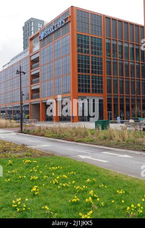 Barclays Bank, nuovo campus di riferimento, Tradeston, Glasgow, Scozia, Regno Unito Foto Stock