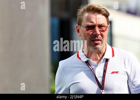 Jeddah, Arabia Saudita. 26th Mar 2022. Mika Hakkinen (fin). 26.03.2022. Formula 1 World Championship, Rd 2, Gran Premio dell'Arabia Saudita, Jeddah, Arabia Saudita, Qualifiche Day. Il credito fotografico dovrebbe essere: XPB/Press Association Images. Credit: XPB Images Ltd/Alamy Live News Foto Stock