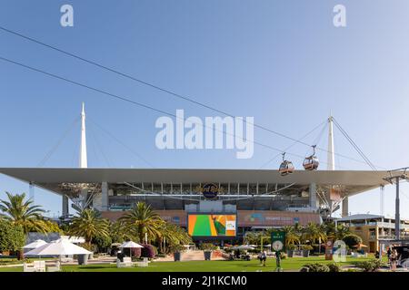 Miami Gardens, Florida, Stati Uniti. 26th marzo 2022. Stadio Hard Rock. Torneo di tennis all'aperto del mondo al Miami Open 2022 con tecnologia Itau. Credit: Yaroslav Sabitov/YES Market Media/Alamy Live News. Foto Stock