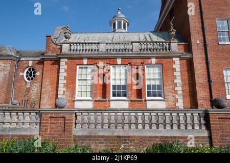 Hatchlands Park House, dettaglio dell'architettura, Surrey, Inghilterra, Regno Unito Foto Stock