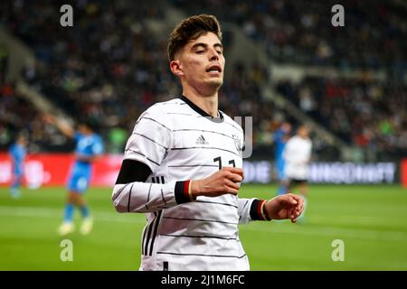 Sinsheim, Germania. 26th Mar 2022. Calcio: Internazionali, Germania - Israele, PreZero Arena. Kai Havertz in Germania. Credit: Christian Charisius/dpa/Alamy Live News Foto Stock