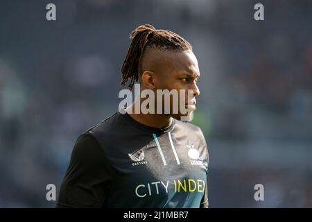 Londra, Regno Unito. 26th Mar 2022. Maro Itoje #4 di Saracens a Londra, Regno Unito il 3/26/2022. (Foto di Richard Washbrooke/News Images/Sipa USA) Credit: Sipa USA/Alamy Live News Foto Stock