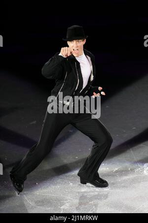 Dicembre 14, 2008-Goyang, Corea del Sud Thomas Verner della Cecoslovacchia si esibisce durante la mostra di gala del Grand Prix ISU di Figure Skating Final Exhibition 2008/2009 a Goyang, vicino Seul, 14 dicembre 2008. Foto Stock