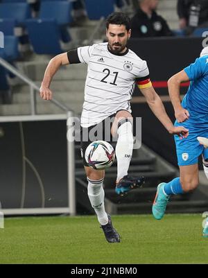 26 marzo 2022, PreZero Arena, Sinsheim, amichevole Germania contro Israele, nella foto Ilkay Gundogan (Germania) Foto Stock