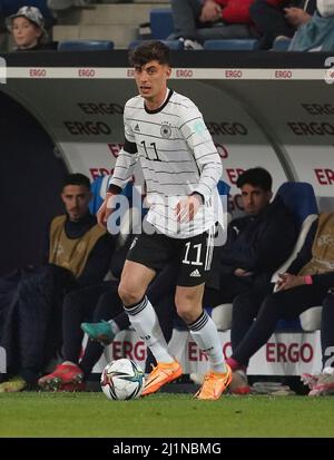 26 marzo 2022, PreZero Arena, Sinsheim, amichevole Germania contro Israele, nella foto Kai Havertz (Germania) Foto Stock