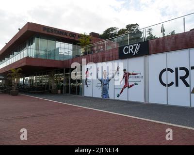 Pestana CR7 Hotel con il Museo Cristiano Ronaldo allegato Funchal Madeira Portogallo EU dedicato al calciatore portoghese internazionale Foto Stock