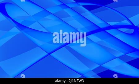 Sfondo astratto 8K blu chiaro blu scuro nero bianco onde linee curve gradiente Foto Stock