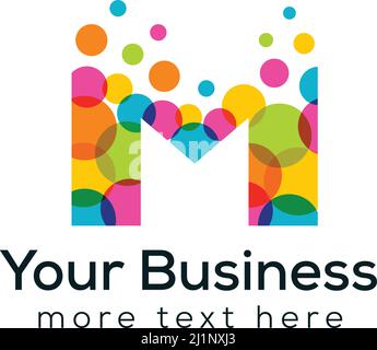 Logo Bubble M. Illustrazione Vettoriale
