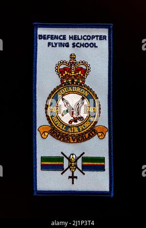 202 Squadron Defense Helicopter Flying School Patch Foto Stock