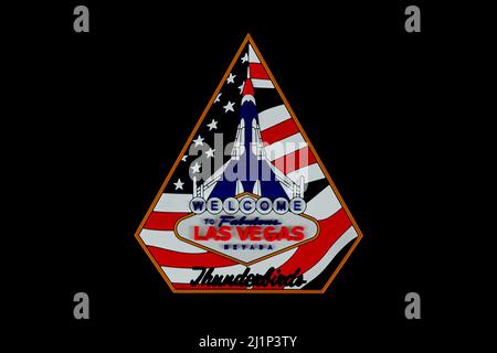 USAF Thunderbirds '2021 Las Vegas' PVC Patch Foto Stock