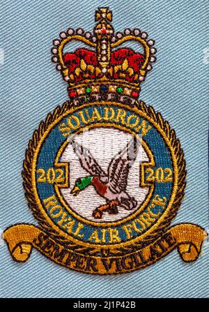 202 Squadron Defense Helicopter Flying School Patch Foto Stock