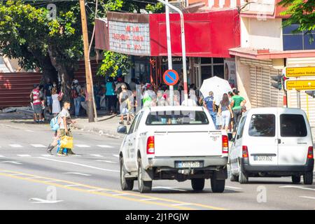 Daily Lifestyle a l'Avana, Cuba - 18 marzo 2022 Foto Stock