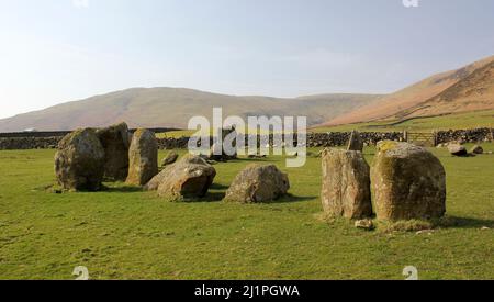 SwInside Stone Circle, Lake District Foto Stock