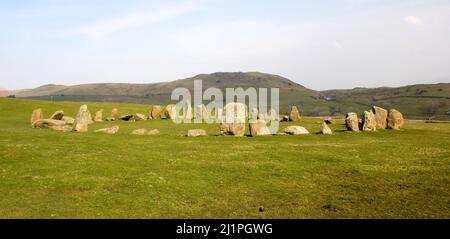 SwInside Stone Circle, Lake District Foto Stock