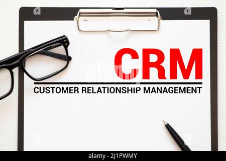 Concetto di Business Customer CRM Management Analysis Service. Foto Stock