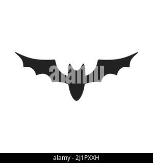 BAT vettore icona logo Halloween carattere fantasma illustrazione cartoon simbolo grafico Illustrazione Vettoriale