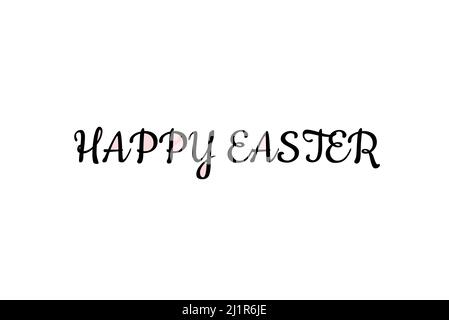 Buon biglietto di auguri di pasqua. Illustrazione. Design layout per invito, biglietto, volantino, banner, poster. Design elegante Foto Stock