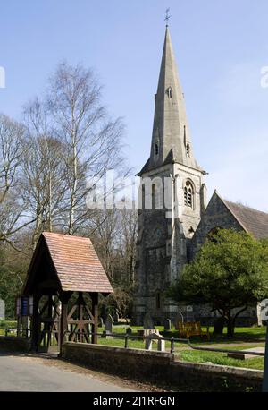 La Chiesa dei Santi Innocenti High Faggio Epping Forest Essex Foto Stock