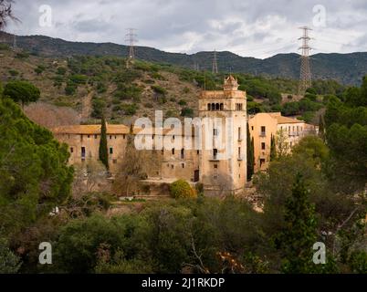 Monastero di San Jeronimo de la Murtra nella zona naturale della Sierra de la Marina, Spagna Foto Stock