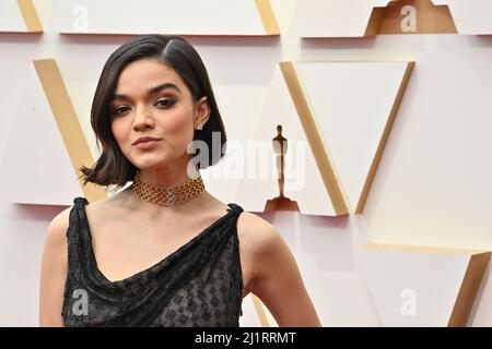 Los Angeles, Stati Uniti. 27th Mar 2022. Rachel Zegler arriverà domenica 27 marzo 2022 per i 94th premi annuali dell'Accademia al Dolby Theatre nella sezione di Hollywood di Los Angeles. Foto di Jim Ruymen/UPI Credit: UPI/Alamy Live News Foto Stock