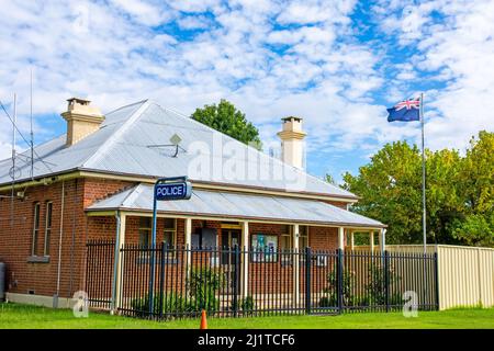 Stazione di polizia, 157 Caroline Street Bendemeer NSW Australia. Foto Stock