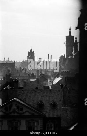 Altstadt von Frankfurt am Main, späte 1930er Jahre. Città vecchia di Francoforte sul meno, fine 1930s. Foto Stock