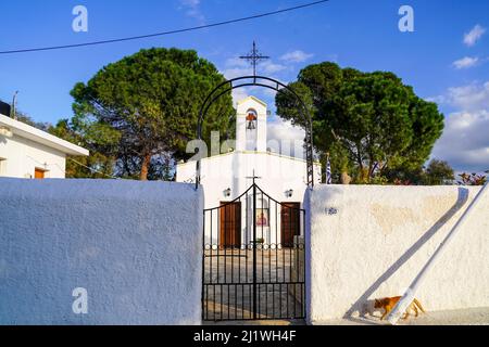 Akrotiri è una penisola ed ex comune della regione della Canea, Creta, Grecia. Dalla riforma del governo locale del 2011 fa parte del m Foto Stock