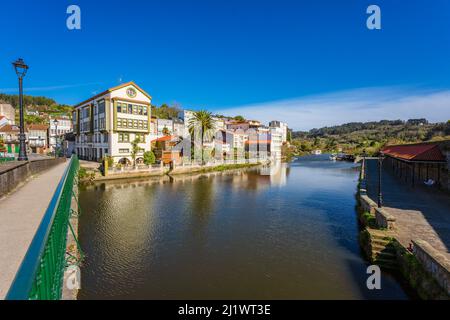 Vista panoramica della città di Betanzos in Galizia Spagna Foto Stock