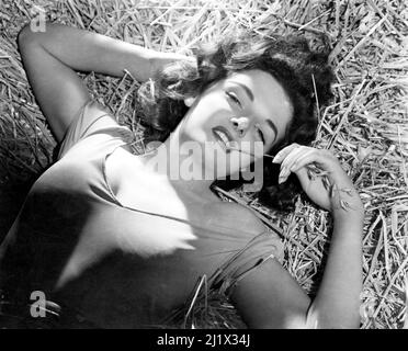 JANE RUSSELL nell'FUORILEGGE (1943), diretto DA HOWARD HUGHES. Credito: RKO / Album Foto Stock