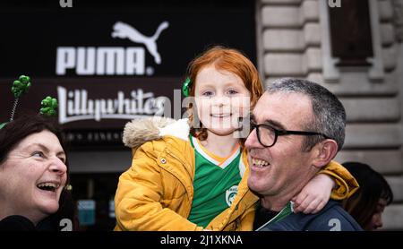 St Patricks Day Londra 13 marzo 2022 Foto Stock