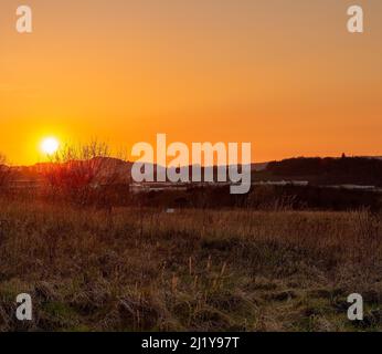 Edinburgh Royal Infirmary al tramonto, Edimburgo, Scozia, Regno Unito Foto Stock