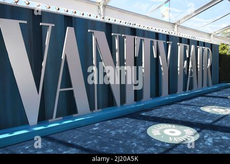 Atmosfera al Vanity Fair Oscar Party del 2022 al Walis Annenberg Center for the Performing Arts il 27 marzo 2022 a Beverly Hills, California. Foto: Casey Flanigan/imageSPACE Foto Stock