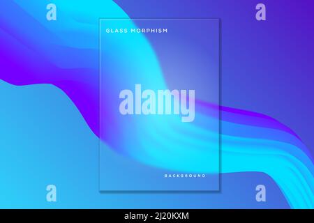 morfismo del vetro astratto sfondo moderno Illustrazione Vettoriale