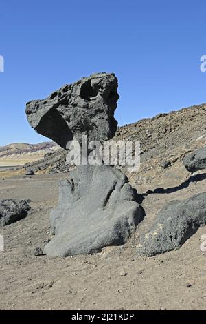 Mushroom Rock, Devils Throne, USA, California, Death Valley National Park Foto Stock