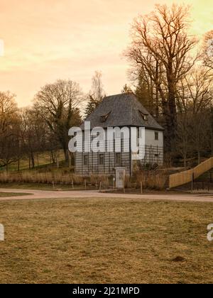 Casa estiva di Goethe al Park an der ILM, Weimar, Turingia, Germania Foto Stock