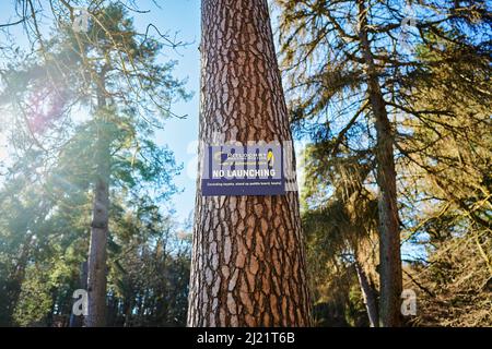 Stazione di nautica Pitlochry, Loch Tummel Foto Stock