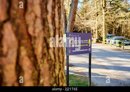 Stazione di nautica Pitlochry, Loch Tummel Foto Stock