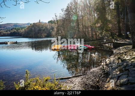 Stazione di nautica Pitlochry, Loch Tummel Foto Stock