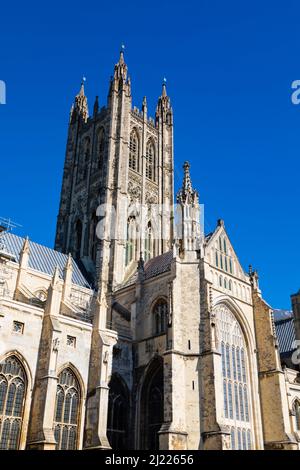 Cattedrale di Canterbury. Sito del martirio di Tommaso a Becket. Kent, Inghilterra Foto Stock