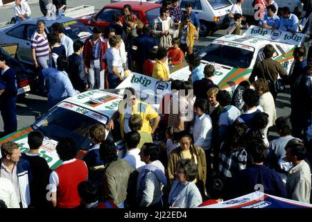 Lancia Rally 037 Jolly Club assistenza parcheggio Foto Stock