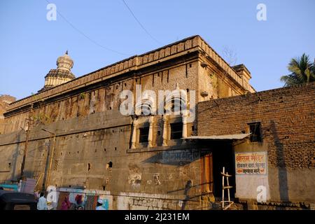 25 febbraio 2022, Holkar Sarkar Wada, Shri RAM Mandir a Pandharpur una piccola città situata nel distretto di Solapur, Maharashtra, India Foto Stock