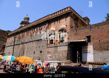 25 febbraio 2022, Holkar Sarkar Wada, Shri RAM Mandir a Pandharpur una piccola città situata nel distretto di Solapur, Maharashtra, India Foto Stock