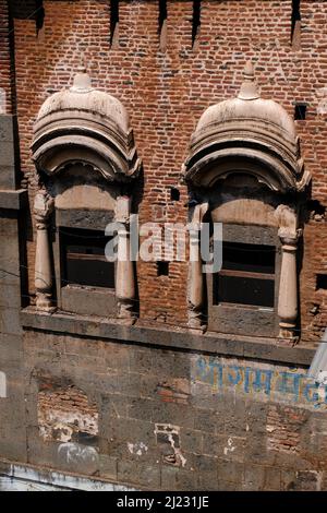 25 febbraio 2022, Holkar Sarkar Wada, Shri RAM Mandir a Pandharpur una piccola città situata nel distretto di Solapur, Maharashtra, India Foto Stock