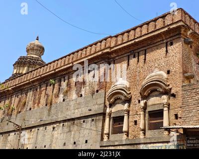 25 febbraio 2022, Holkar Sarkar Wada, Shri RAM Mandir a Pandharpur una piccola città situata nel distretto di Solapur, Maharashtra, India Foto Stock