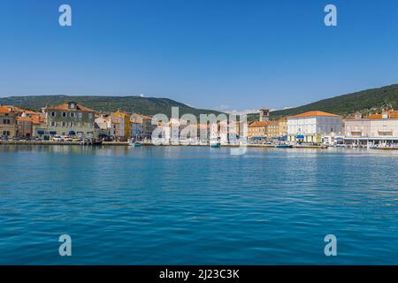 Cres città vecchia porto Croazia Foto Stock