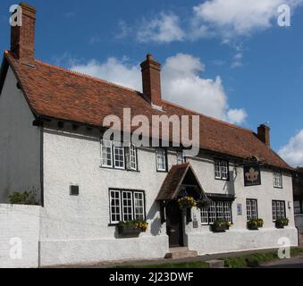 'Fleur De Lys' pub in East Hagbourne, Oxfordshire Foto Stock