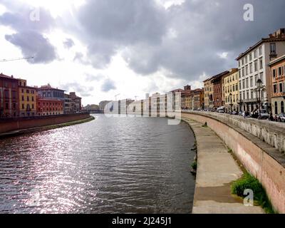 Paesaggio della città di Pisa in Italia Foto Stock