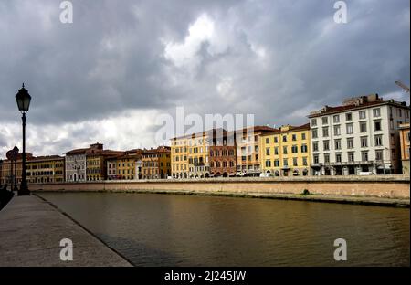 Paesaggio della città di Pisa in Italia Foto Stock